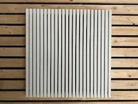 1 x h900xb900 horizontaale designradiator mat wit - afbeelding 1 van  4
