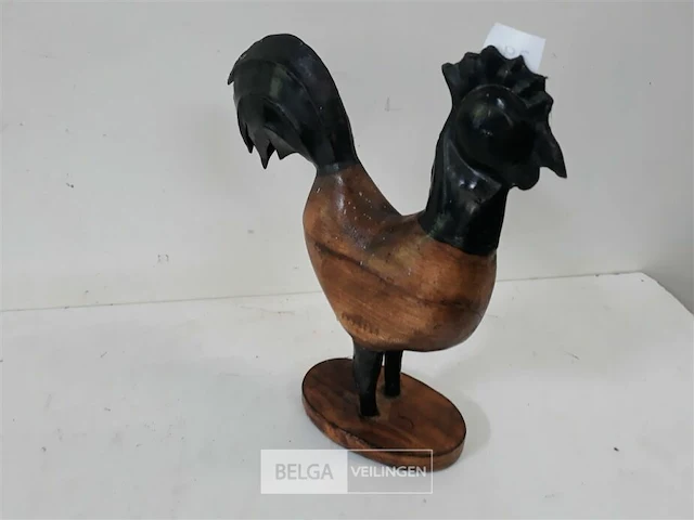 1 x haan hout/metaal - afbeelding 3 van  3