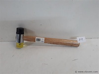 1 x hamer met pvc doppen 30 mm - afbeelding 1 van  2