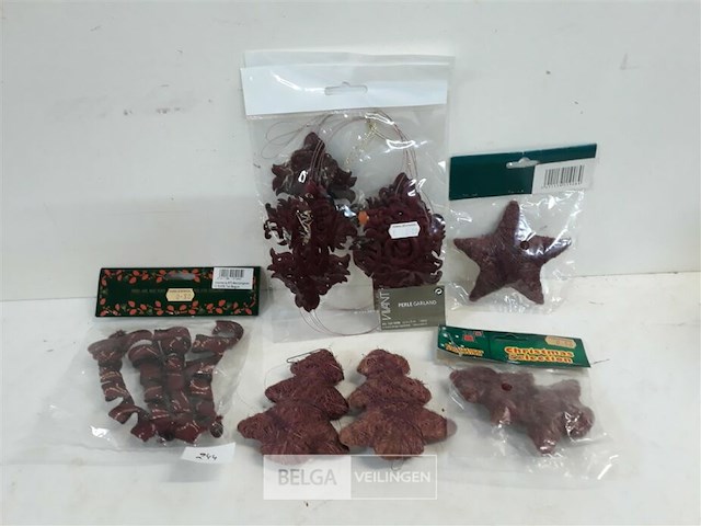 1 x hangdeco paars mix 7 stuks - afbeelding 1 van  3