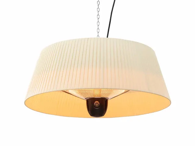 1 x hangende elektrische terrasverwarmer met kap - cream - afbeelding 4 van  7