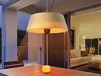 1 x hangende elektrische terrasverwarmer met kap - cream - afbeelding 6 van  7