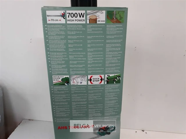 1 x heggenschaar ahs 7000 pro-t lengte blad 70 cm knipt 34 mm 700w - afbeelding 4 van  4