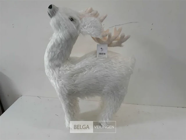 1 x hert 57 cm met zachte haren - afbeelding 1 van  3