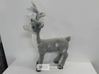 1 x hert 60 cm met grijs-witte haren - afbeelding 1 van  3