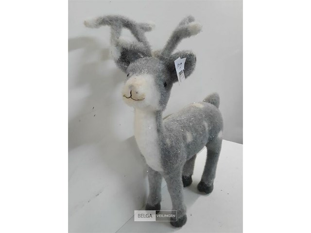 1 x hert 60 cm met grijs-witte haren - afbeelding 3 van  3