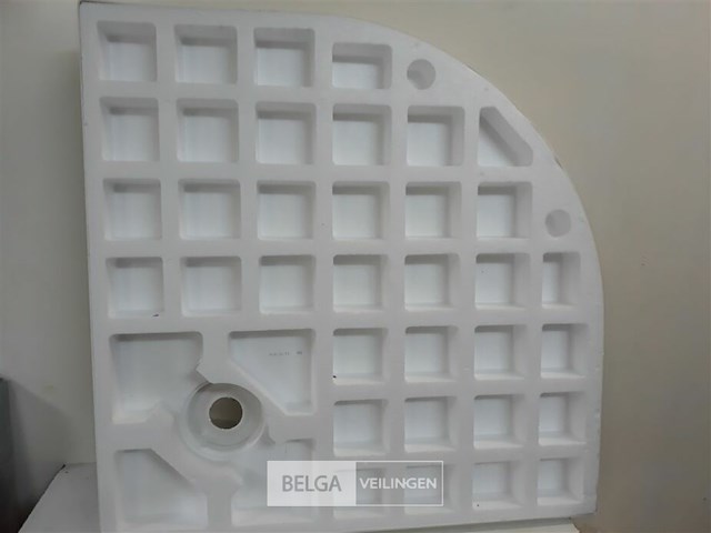 1 x hoek douchebak afgerond 90x90 cm - afbeelding 3 van  3