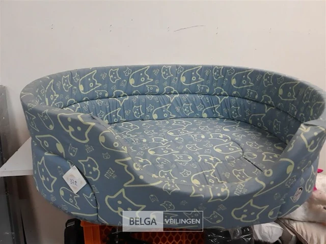 1 x hondenbed stof 90x70 cm - afbeelding 1 van  3