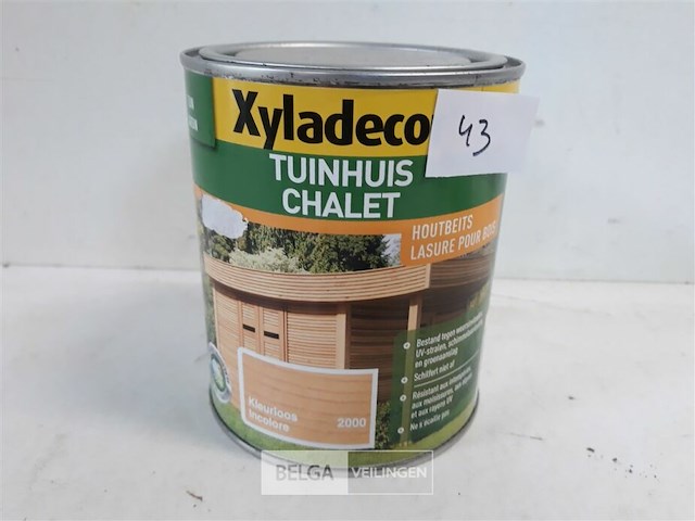 1 x houtbeits 750 ml kleurloos - afbeelding 1 van  3