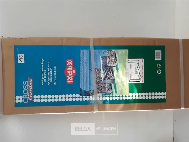 1 x houtblokkenrek 120x90x30 cm - afbeelding 1 van  3