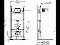 1 x ideal standard prosys inbouwspoelreservoir 120m voor wandcloset (nr. 15-07) - afbeelding 1 van  4