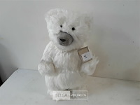 1 x ijsbeer wit 35 cm staand zachte haren - afbeelding 3 van  3