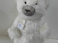 1 x ijsbeer wit 35 cm staand zachte haren - afbeelding 1 van  3