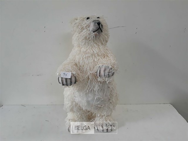 1 x ijsbeer wit 55 cm - afbeelding 2 van  3