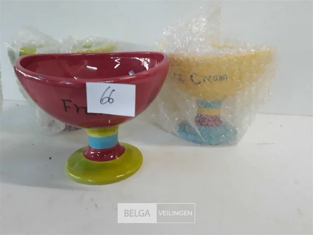 1 x ijscoupe 12 cm mix kleuren - afbeelding 3 van  3