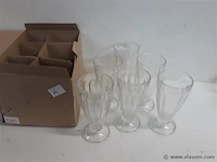 1 x ijscoupe 16 cm glas 6 stuks - afbeelding 1 van  2