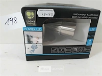 1 x inbouwspot draaibaar steel look led