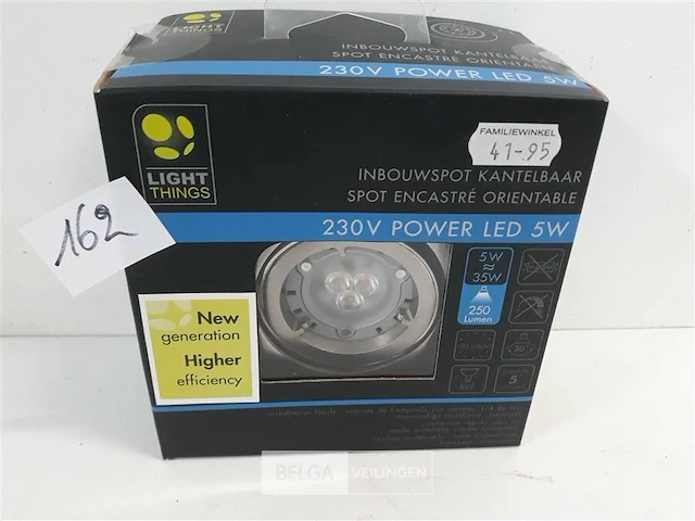 1 x inbouwspot inox kantelbaar led - afbeelding 1 van  3