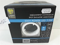 1 x inbouwspot wit kantelbaar led - afbeelding 1 van  3