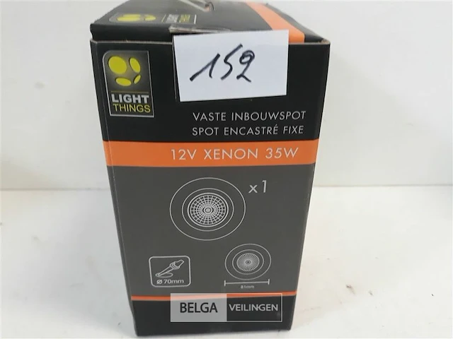 1 x inbouwspot wit vast 12v - afbeelding 3 van  3