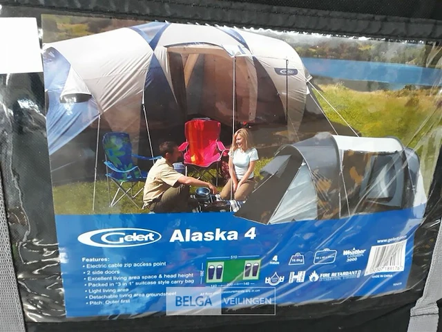 1 x kampeertent 4 personen gelert alaska 4 - afbeelding 3 van  3