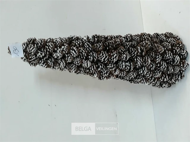 1 x kegel met dennenknoppen 57 cm - afbeelding 3 van  3