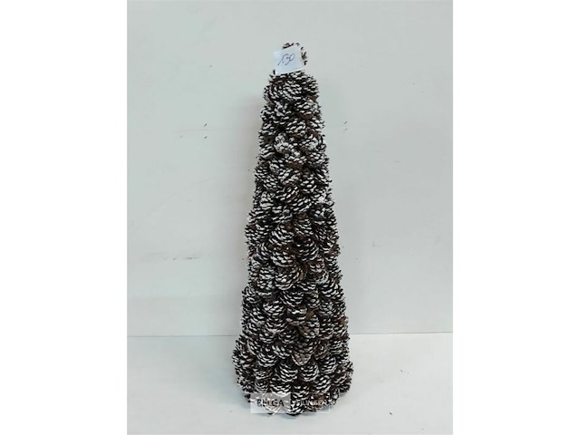 1 x kegel met dennenknoppen 57 cm - afbeelding 2 van  3