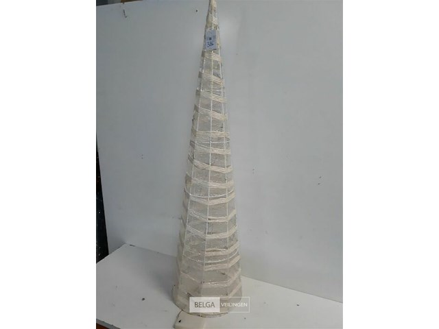 1 x kegel met led verlichting op batterijen 100 cm - afbeelding 1 van  3