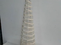 1 x kegel met led verlichting op batterijen 100 cm - afbeelding 1 van  3