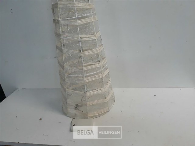 1 x kegel met led verlichting op batterijen 100 cm - afbeelding 3 van  3