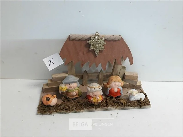 1 x kerst stal met figuurtjes - afbeelding 1 van  3