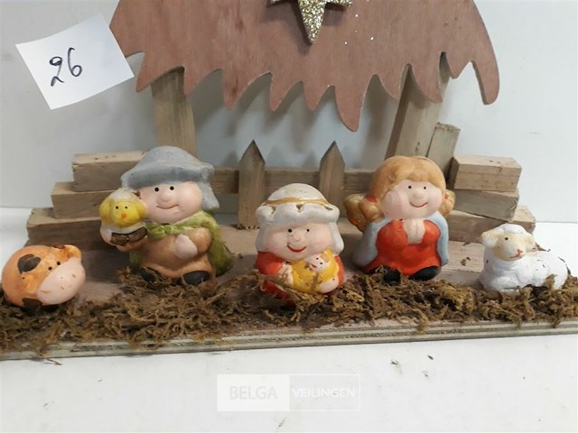 1 x kerst stal met figuurtjes - afbeelding 3 van  3