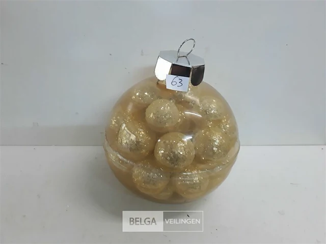 1 x kerstballen pvc zilver 24 stuks - afbeelding 2 van  3