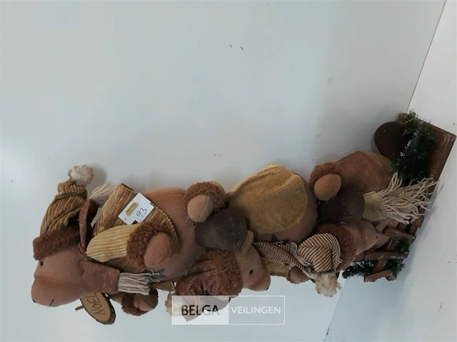 1 x kerstberen op voet 80 cm - afbeelding 1 van  3