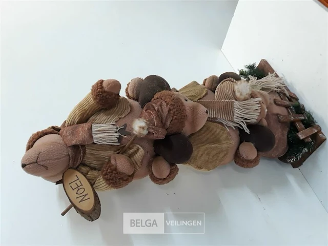 1 x kerstberen op voet 80 cm - afbeelding 3 van  3