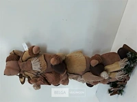 1 x kerstberen op voet 80 cm - afbeelding 2 van  3