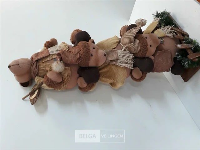 1 x kerstberen op voet 80 cm - afbeelding 3 van  3