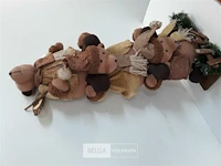 1 x kerstberen op voet 80 cm - afbeelding 3 van  3