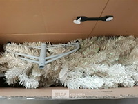 1 x kerstboom 1,5 m metalen voet wit - afbeelding 3 van  3