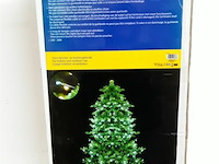 1 x kerstboom 2,4 m metalen voet groen met 536 led lampen - afbeelding 2 van  3