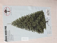 1 x kerstboom 2,4 m metalen voet groen - afbeelding 2 van  3