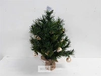 1 x kerstboom 45 cm + deco - afbeelding 2 van  3
