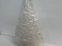 1 x kerstboom 55 cm wit met verlichting - afbeelding 1 van  3