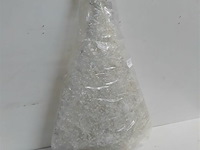 1 x kerstboom 55 cm wit met verlichting - afbeelding 3 van  3