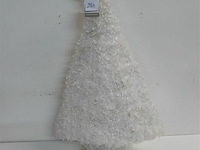 1 x kerstboom 55 cm wit met verlichting - afbeelding 2 van  3