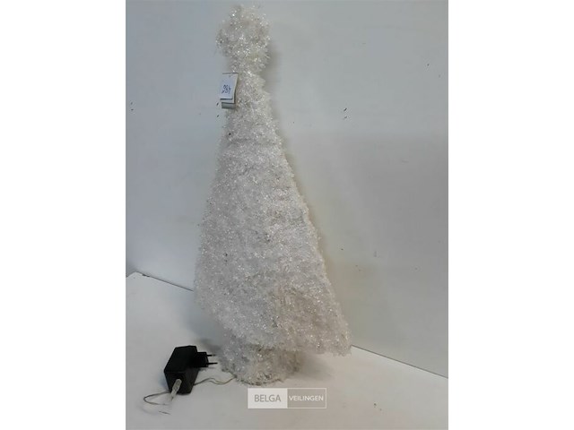 1 x kerstboom 55 cm wit met verlichting - afbeelding 3 van  3