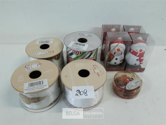 1 x kerstdeco mix 8 stuks - afbeelding 2 van  3