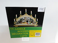 1 x kerstdorp met lampen 43x33 cm - afbeelding 2 van  3