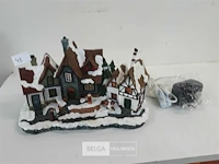1 x kerstdorp met verlichting 30x18 cm - afbeelding 1 van  3