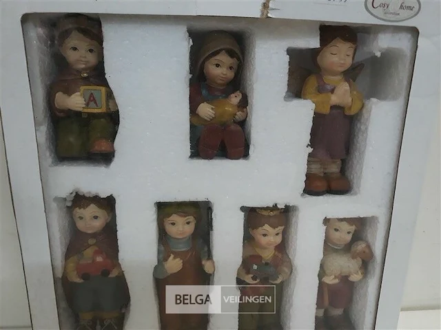 1 x kerstfiguurtjes keramiek +/- 12 cm - afbeelding 3 van  3